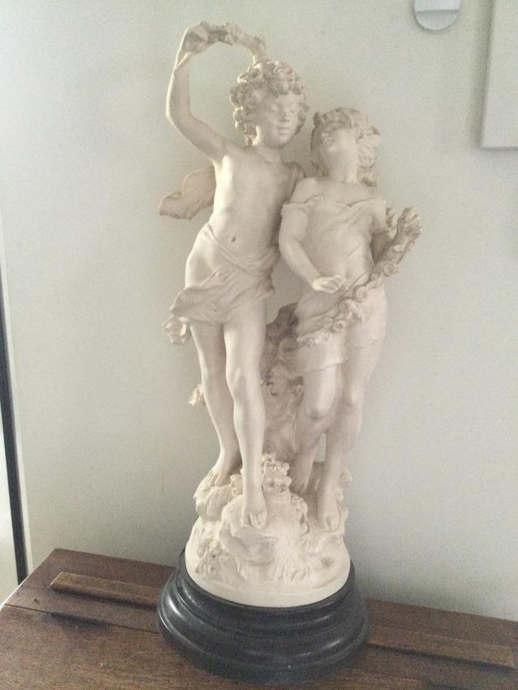 August Moreau la fête des fleurs - la fête des fleurs, Antiquités & Art, Art | Sculptures & Bois, Enlèvement ou Envoi