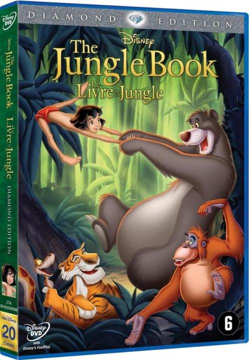 Disney dvd - The Jungle book ( gouden rugnummer 20 ), Cd's en Dvd's, Dvd's | Tekenfilms en Animatie, Ophalen of Verzenden