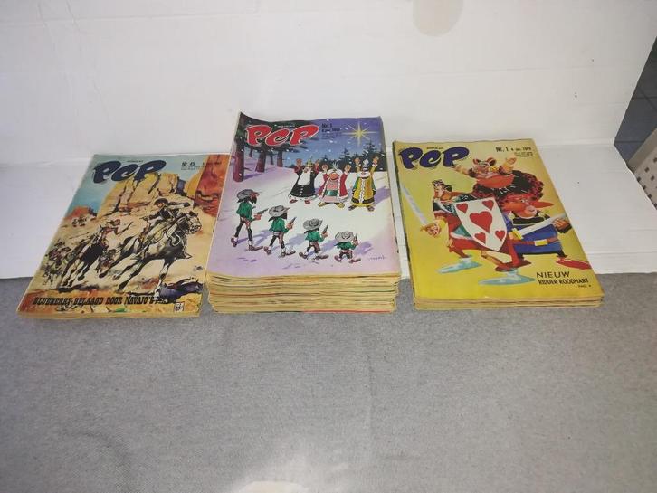 Pep Jaargangen 1967 - 1968 - 1969, Boeken, Stripverhalen, Gelezen, Meerdere stripboeken, Ophalen of Verzenden