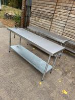 2x RVS tafel keuken, Ophalen, Gebruikt
