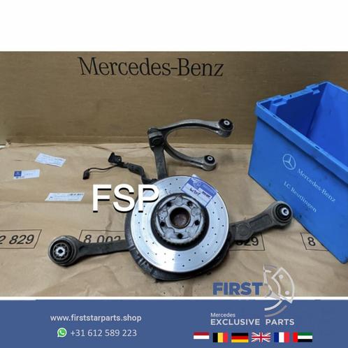 W205 COMPLEET FUSEE  + DRAAGARMEN LINKS Mercedes C Klasse 20, Auto-onderdelen, Ophanging en Onderstel, Mercedes-Benz, Gebruikt