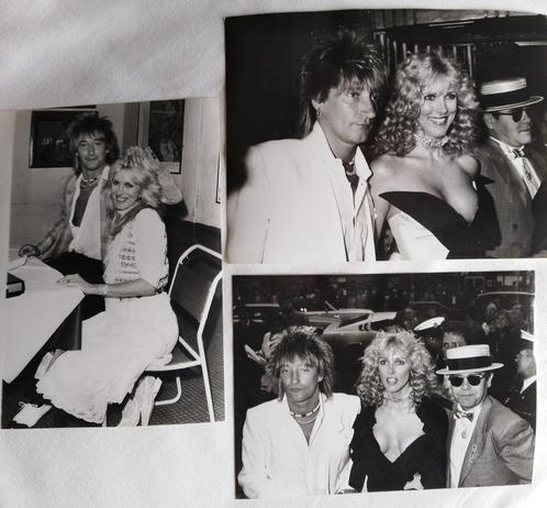 Rod Stewart en Elton John originele foto's uit veiling, Collections, Musique, Artistes & Célébrités, Comme neuf, Enlèvement ou Envoi