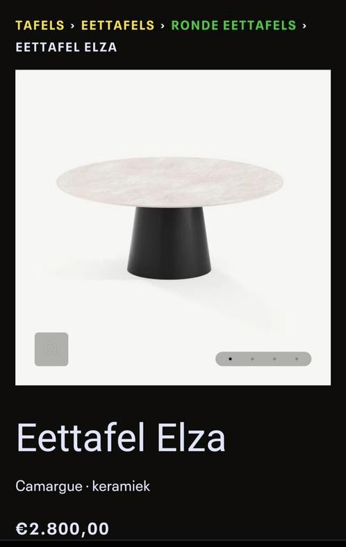 NIEUWE ronde eettafel 12mm VOLKERAMIEK dia150cm, Huis en Inrichting, Tafels | Eettafels, Nieuw, Rond, Ophalen