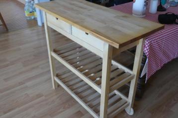 table de cuisine, 25 à 50 cm, 50 à 100 cm, Comme neuf, Enlèvement