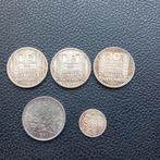 Zilver munten Frankrijk 1916/1931, Postzegels en Munten, Ophalen of Verzenden, Zilver