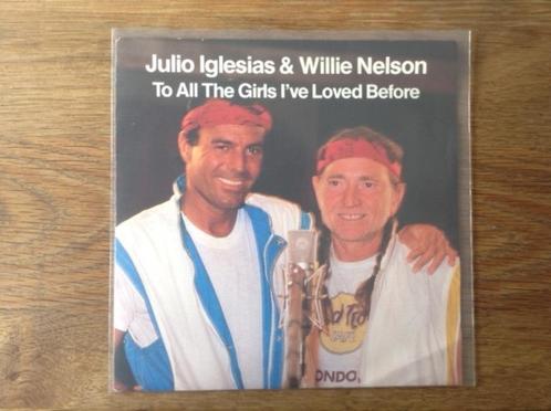 single julio iglesias & willie nelson, CD & DVD, Vinyles Singles, Single, Pop, 7 pouces, Enlèvement ou Envoi