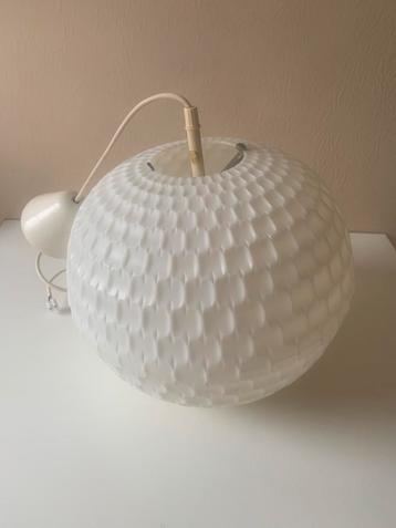 Retro kunststof 50s / 60s honinggraat / diamant lamp Philips beschikbaar voor biedingen