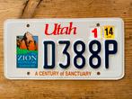 Amerikaanse nummerplaat Utah USA, Ophalen of Verzenden, Gebruikt, Auto's