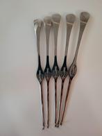 5 kreeften vorken, inox, Ophalen, Zo goed als nieuw, Inox of Chroom, Vaatwasserbestendig