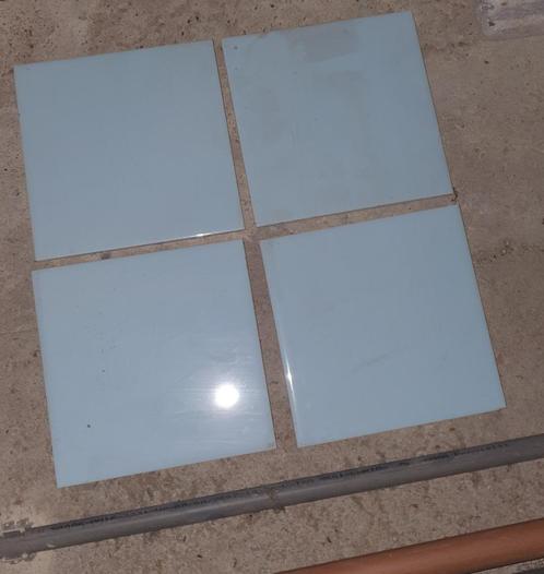 Lichtblauwe Belgische Cerabel wandtegels, Doe-het-zelf en Bouw, Tegels, Gebruikt, Wandtegels, Keramiek, Minder dan 20 cm, Minder dan 20 cm