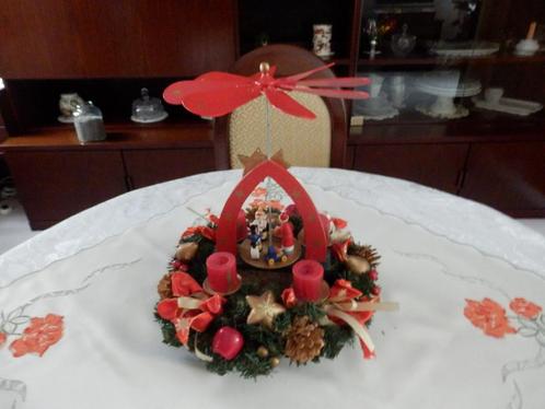prachtige Adventkrans met kerstmolentje, Huis en Inrichting, Woonaccessoires | Kransen, Zo goed als nieuw, Ophalen