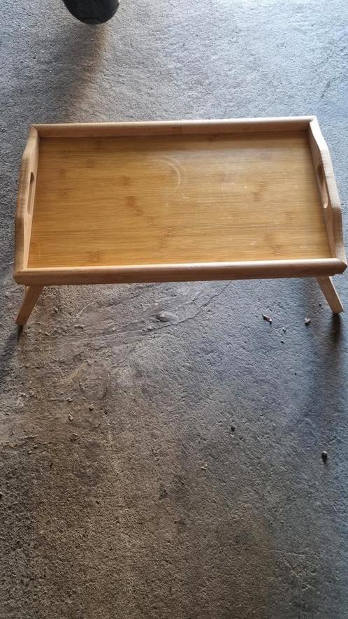 ️ Plateau de lit pliable en bois – bon état, Huis en Inrichting, Woonaccessoires | Dienbladen, Gebruikt, Hout, Rechthoekig, Ophalen of Verzenden