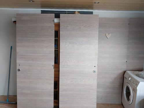 Binnendeuren, Doe-het-zelf en Bouw, Raamkozijnen en Schuifdeuren, Gebruikt, Overige typen, Hout, 150 tot 225 cm, Minder dan 75 cm