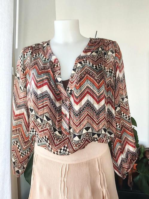 Riu voile blouse met voering maat 46, Kleding | Dames, Topjes, Zo goed als nieuw, Ophalen of Verzenden