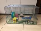 Glazen hamsterkooi met extra toebehoren, Ophalen