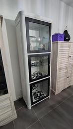 Witte vitrinekast, Huis en Inrichting, Ophalen, Met deur(en), 200 cm of meer, 50 tot 100 cm