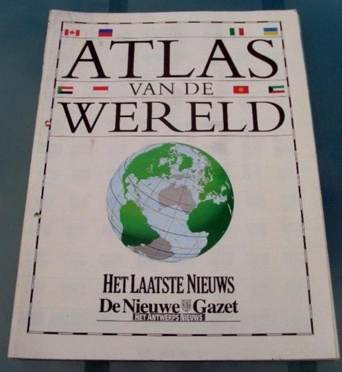 Atlas van de wereld = HLN-bijlage, Livres, Atlas & Cartes géographiques, Utilisé, Monde, Enlèvement ou Envoi