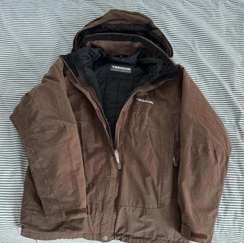2-in-1 winterjas TENSON Large, Kleding | Dames, Jassen | Winter, Zo goed als nieuw, Maat 42/44 (L), Bruin, Ophalen of Verzenden