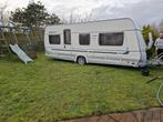 Te koop Fendt 550 Topas, Caravans en Kamperen, Caravans, 2 aparte bedden, Particulier, Ringverwarming, 1250 - 1500 kg