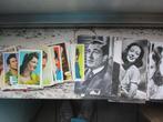 groot lot  filmsterren  postkaarten en  gum  kaartjes 85  ST, Comme neuf, Autres sujets/thèmes, Photo, 1940 à 1960