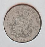 Belgium 1886 - 50 Centiem VL Zilver - Leopold II - Morin 185, Zilver, Zilver, Losse munt, Verzenden
