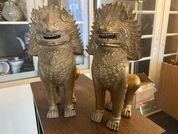 Vintage Foo-Dogs uit de jaren 1950 beschikbaar voor biedingen