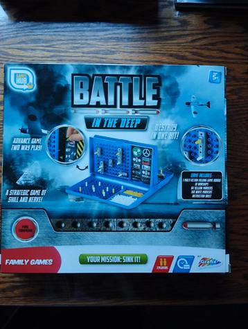 Zeeslagspel "Battle in the deep" 2 spelers, vanaf 5 jaar beschikbaar voor biedingen