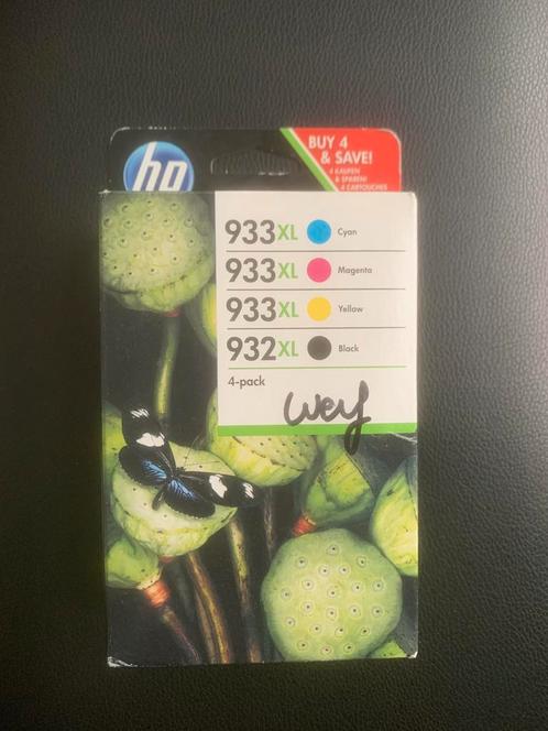 932XL Black/933XL Cyan/Magenta/Yellow 4-pack Original Ink Ca, Computers en Software, Printerbenodigdheden, Cartridge, Ophalen of Verzenden
