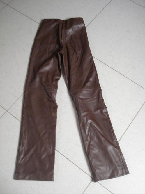 Costes bruine neplederen broek, meisjes/dames. mt XS, Kleding | Dames, Broeken en Pantalons, Gedragen, Maat 34 (XS) of kleiner
