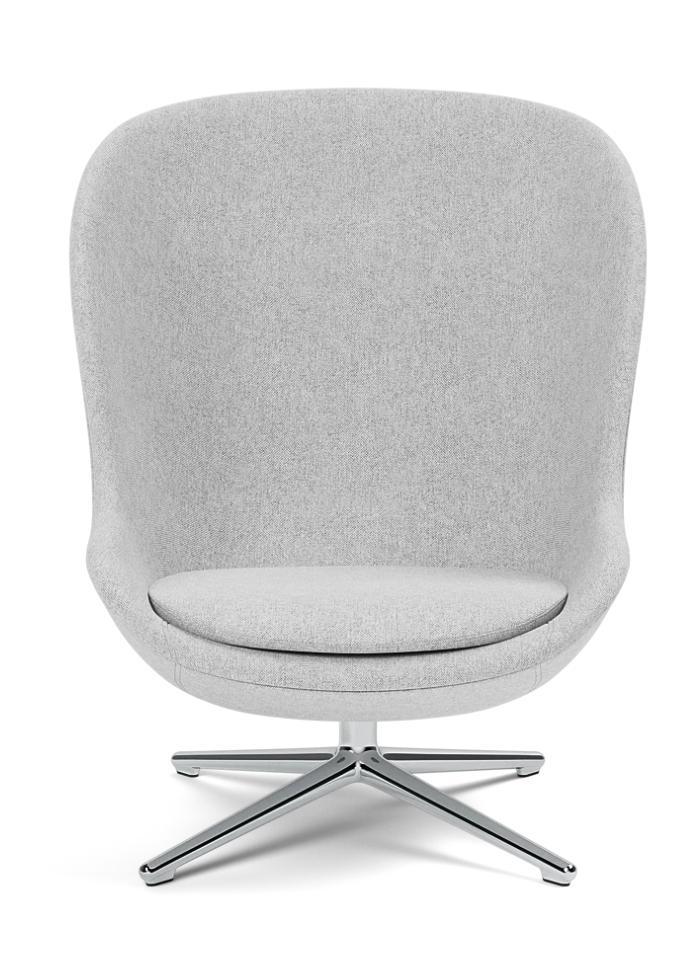Normann Hyg Lounge Chair High Swivel Alu, Antiek en Kunst, Antiek | Meubels | Stoelen en Sofa's, Ophalen of Verzenden