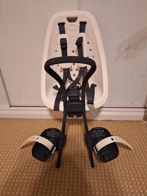 Yep fietsstoeltje voor, Fietsen en Brommers, Fietsaccessoires | Fietsstoeltjes, Zo goed als nieuw, Voorzitje, 0 t/m 18 kg, Voetsteuntjes