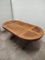 Mooie Mexicaanse robuuste hardhouten ovale tafel 6-8personen, Huis en Inrichting, Tafels | Eettafels, Gebruikt, Landelijk, Vijf personen of meer