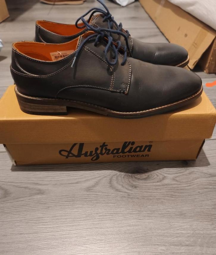 nw heren schoenen "echt leer " merk: Australian .maat 41, Vêtements | Hommes, Chaussures, Neuf, Brun, Enlèvement