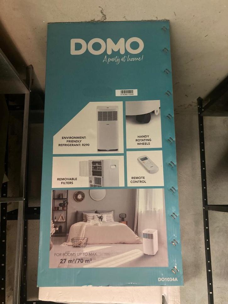 Mobiele airco DOMO DO1034A, Elektronische apparatuur, Airco's, Zo goed als nieuw, Mobiele airco, 60 tot 100 m³, Afstandsbediening