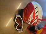 Kinderskihelm +bril merk alpina, Sport en Fitness, Overige merken, Overige typen, Ophalen of Verzenden, Zo goed als nieuw