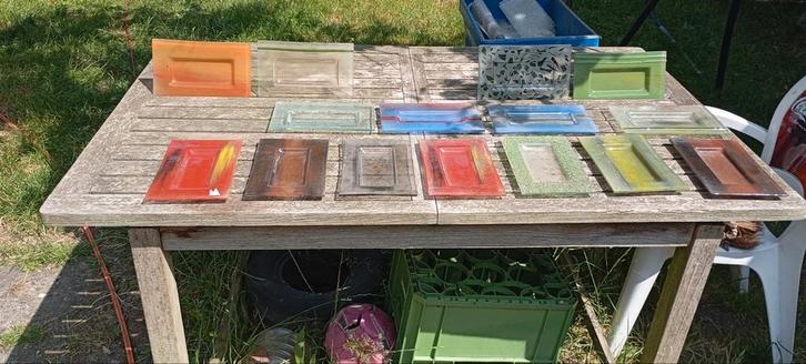 Handgemaakte FusingGlas schaaltjes, Diversen, Rommelmarktspullen, Zo goed als nieuw, Ophalen