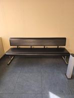 Chaise Banc d'accueil en cuir longueur 200cm