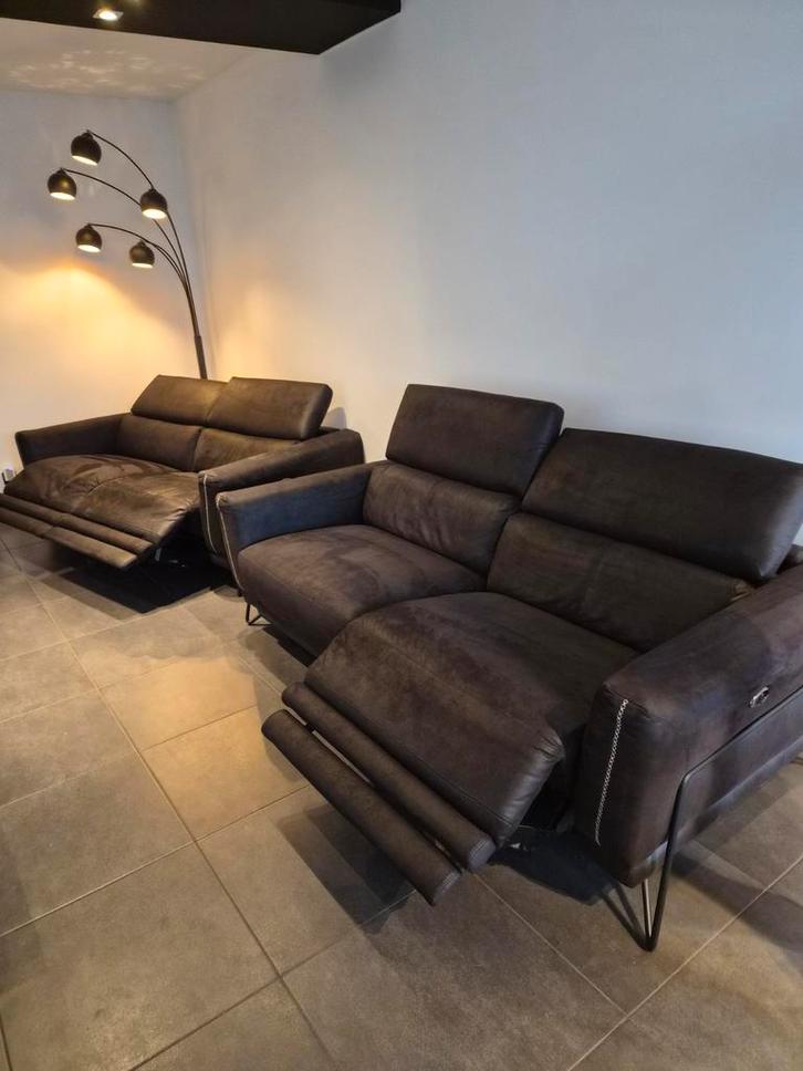 Salon 2.5 + 2.5, Huis en Inrichting, Zetels | Complete zithoeken, Stof, Ophalen