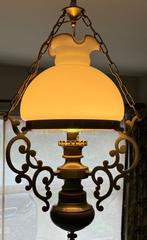 Lampe suspendue vintage avec abat-jour en verre, Antiquités & Art, Enlèvement
