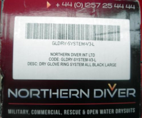 Northern Diver Dry Glove System, Watersport en Boten, Duiken, Zo goed als nieuw, Overige typen, Ophalen of Verzenden