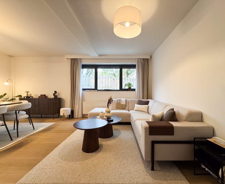 Salon 6/7 peronnes canapé d’angles st Tropez, Enlèvement ou Envoi, Comme neuf, Crème