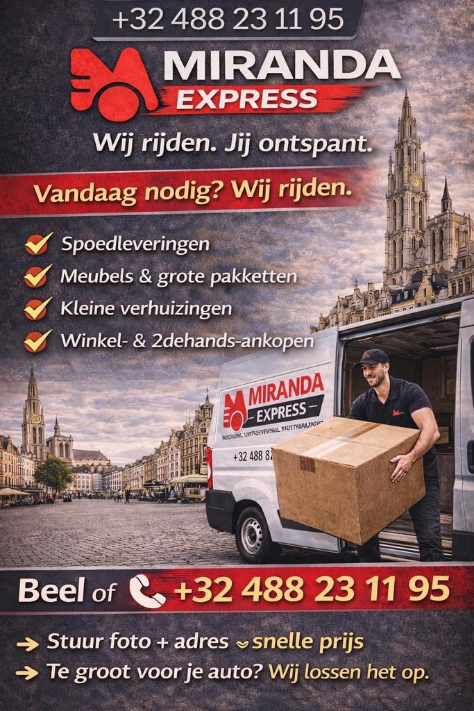 Meubels of grote pakketten? Wij lossen het op, Diensten en Vakmensen, Verhuizers en Opslag