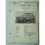 Peugeot 204 Vraagbaak losbladig 1965-1966 #4 Nederlands, Gelezen, Peugeot, Ophalen of Verzenden