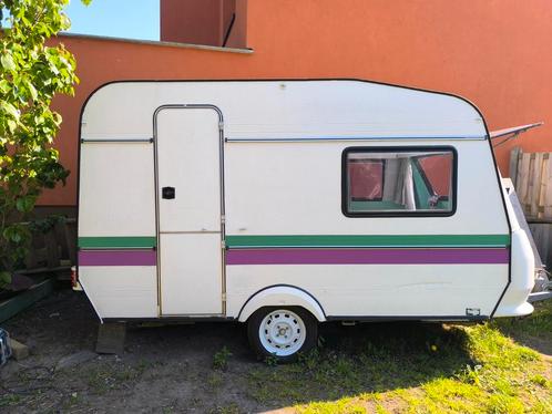 Unieke gerenoveerde Hobby caravan 1990 – retro stijl, Caravans en Kamperen, Caravans, Particulier, tot en met 2, Hobby, tot 4 meter