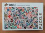 puzzel 1000 st - Rebo - Postzegels van de wereld, Ophalen of Verzenden, 500 t/m 1500 stukjes, Zo goed als nieuw, Legpuzzel