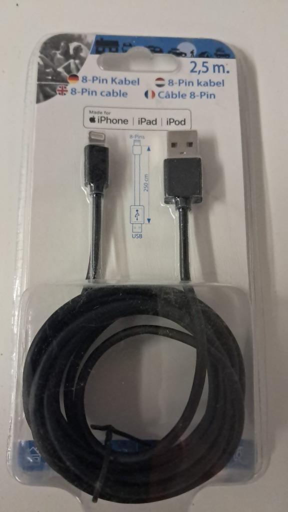 NIEUW Oplaadkabel Iphone / Ipad / Ipod, Telecommunicatie, Mobiele telefoons | Telefoon-opladers, Nieuw, Apple iPhone, Ophalen of Verzenden