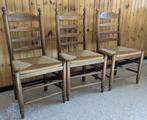 Stoelen met gevlochten zitting, Huis en Inrichting, Stoelen, Ophalen, Gebruikt, Hout