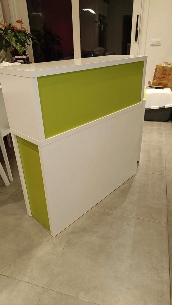 Ikea boekenkast dressoir in 2 delen, Huis en Inrichting, Kasten | Ladekasten, Zo goed als nieuw, Ophalen