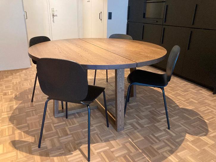 IKEA ZWARTE STOELEN VOOR EETTAFEL 5 STUKS, Huis en Inrichting, Stoelen, Zo goed als nieuw, Vijf, Zes of meer stoelen, Hout, Metaal