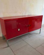 Rode ijzeren kast ikea, Enlèvement, Utilisé, Métal, Moins de 50 cm